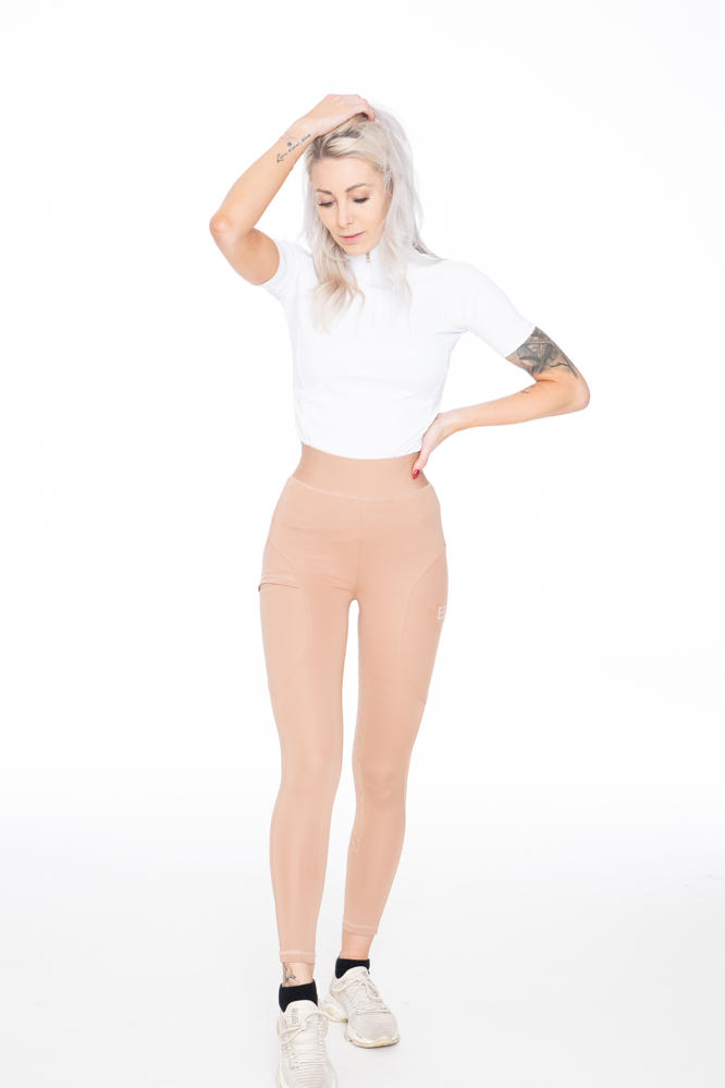 Full grip ride tights | Nude
