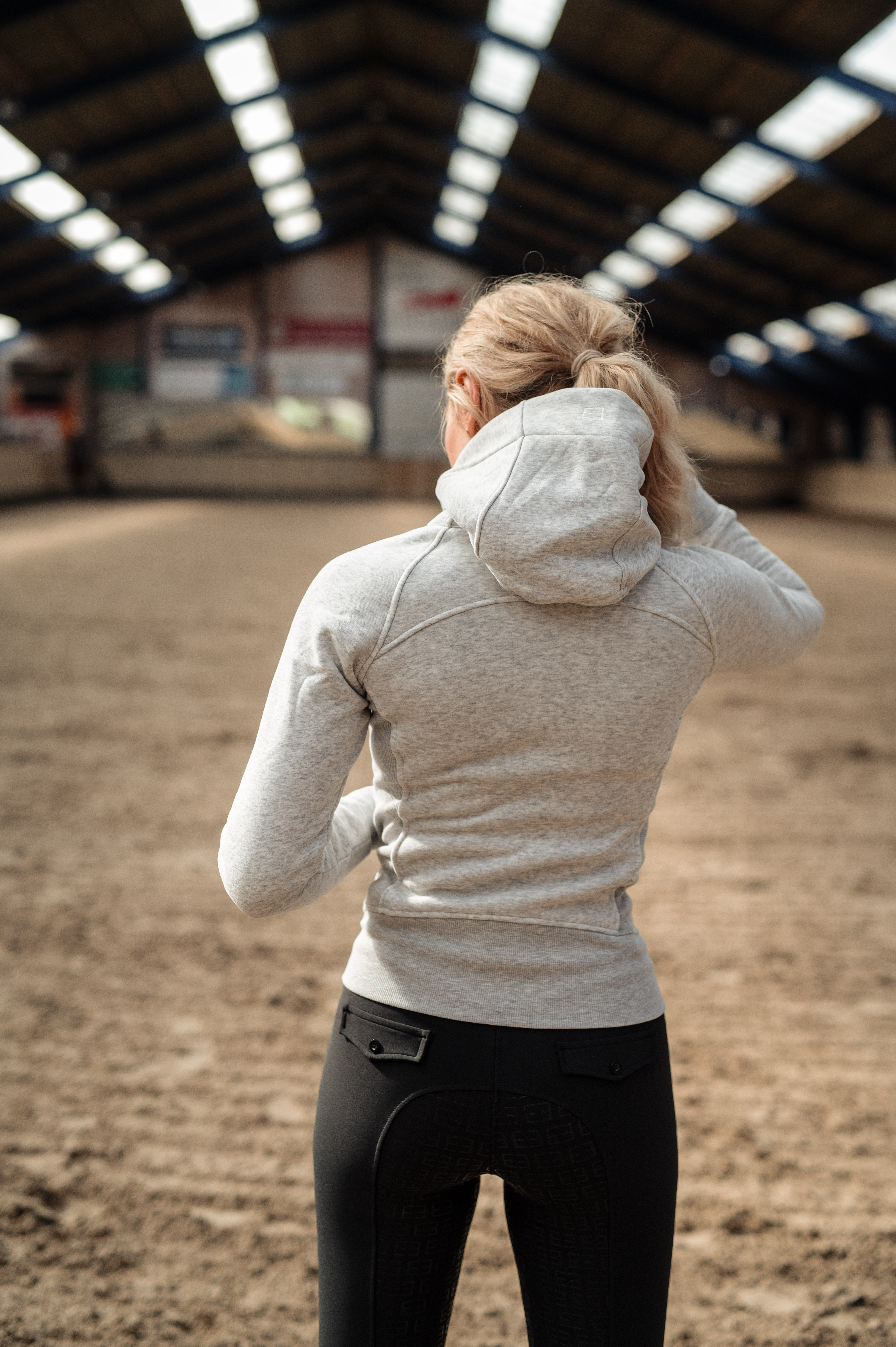 |UDSOLGT| ‘Plain line’ activity zip hoodie | grey