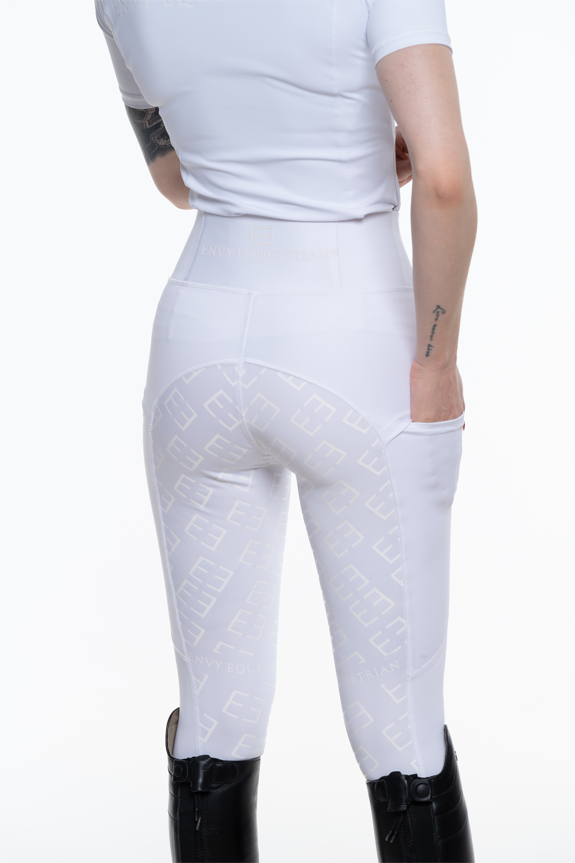 |UDSOLGT| 'Classic line' ridetights | Hvid