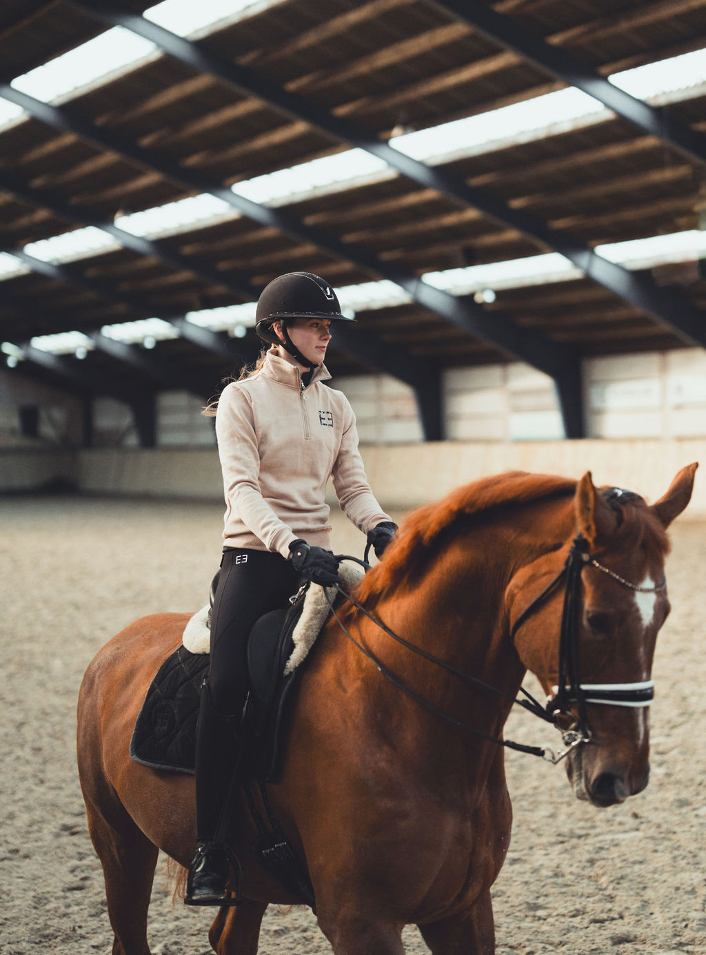 'Classic line' half zip | Sand