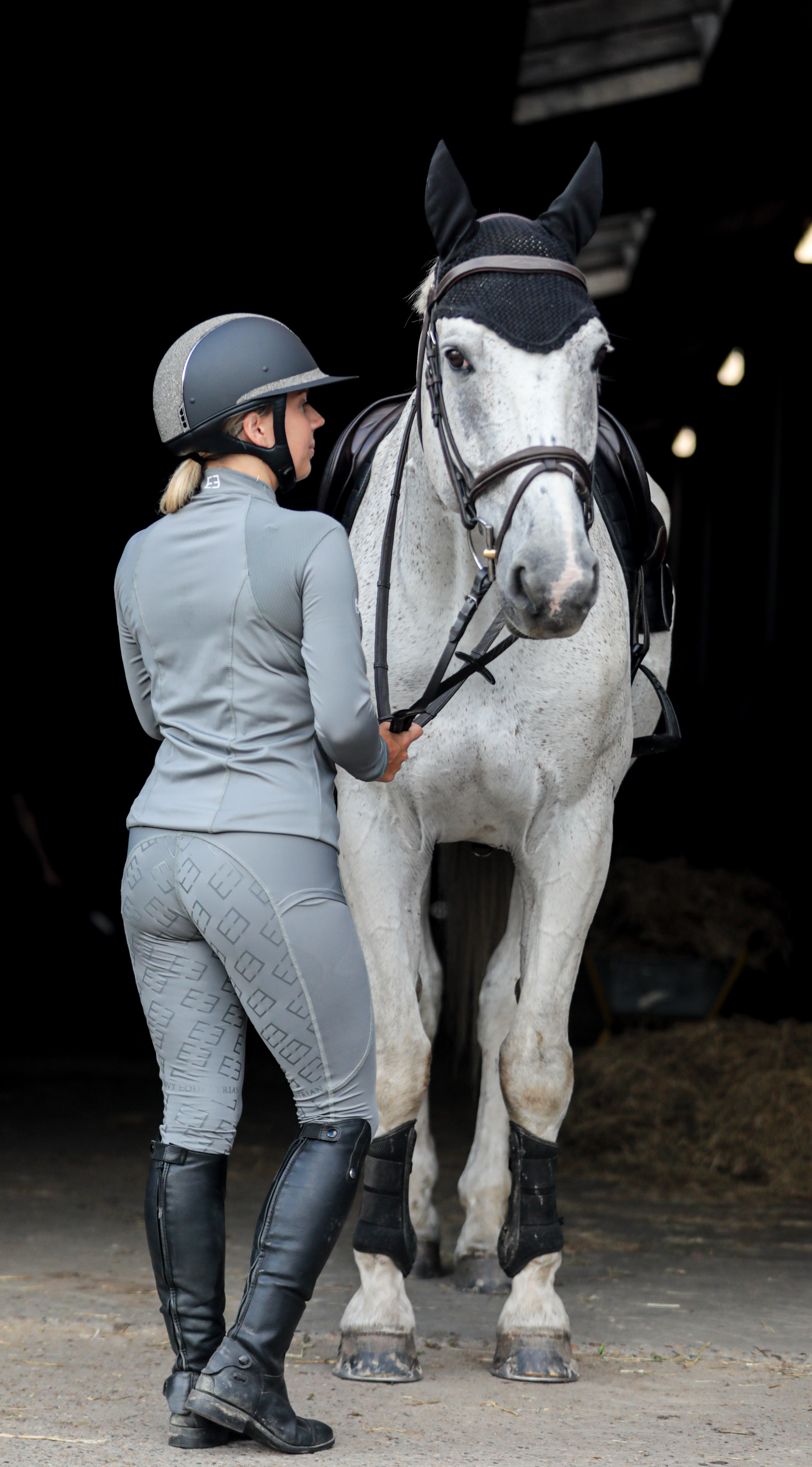 |UDSOLGT| 'Classic line' ridetights | Grå