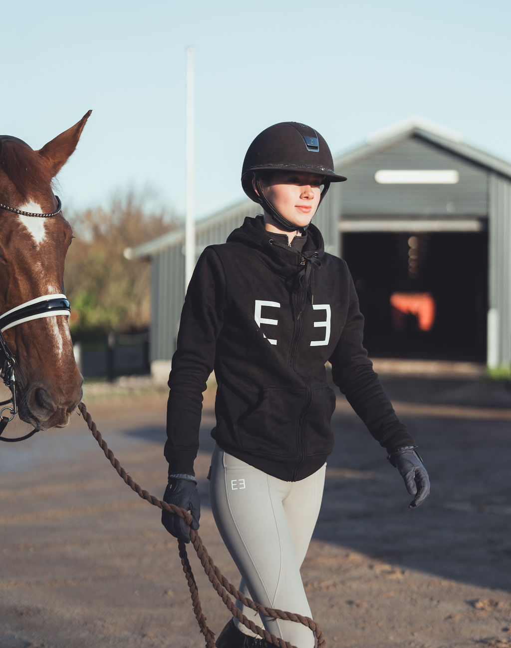 |UDSOLGT| 'Plain line' ridetights | grå