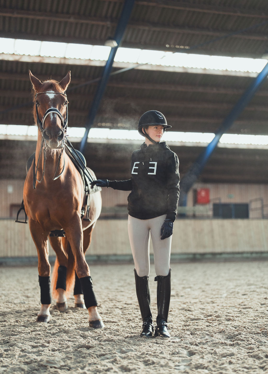 |UDSOLGT| 'Plain line' ridetights | grå