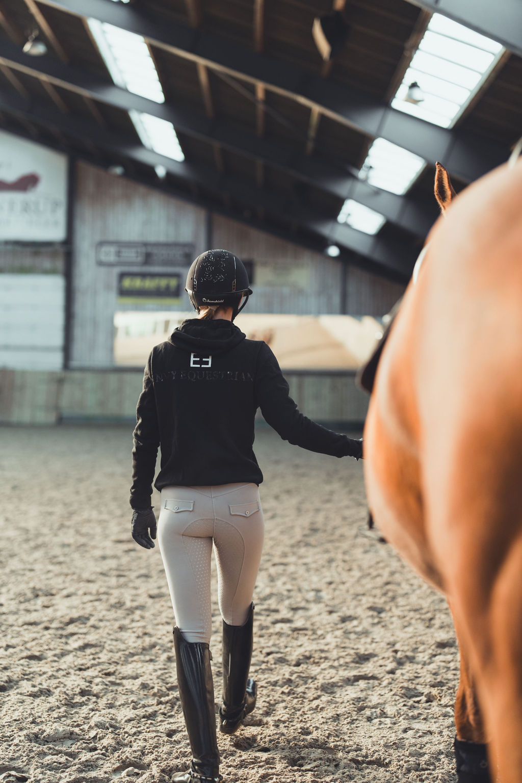|UDSOLGT| 'Plain line' ridetights | grå